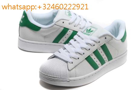 superstar metal toe homme verte